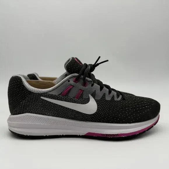 Nike Air Zoom Structure 20 Womens Running 'Anthracite Pink' Size 7 - Picture 1 of 9
